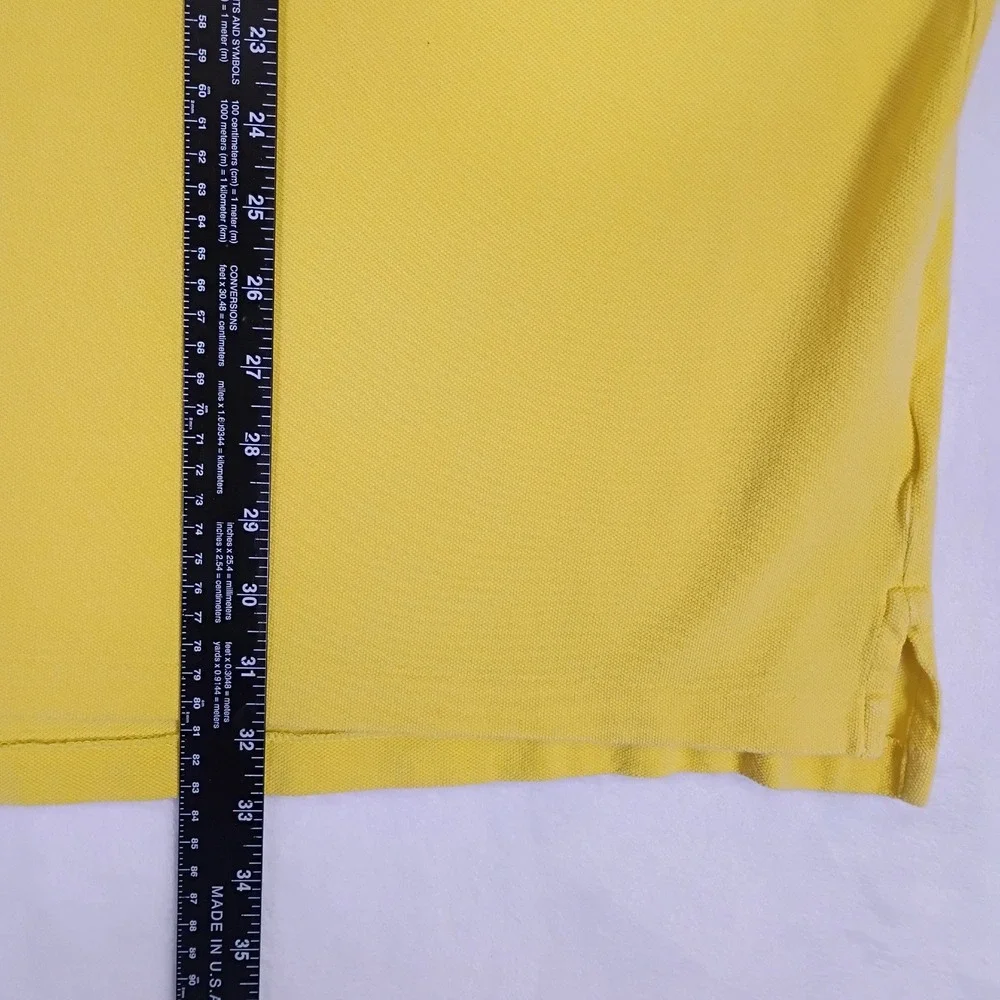 Polo Ralph Lauren Mens 4XB Yellow Short Sleeve Cotton Pique Pony Polo Shirt